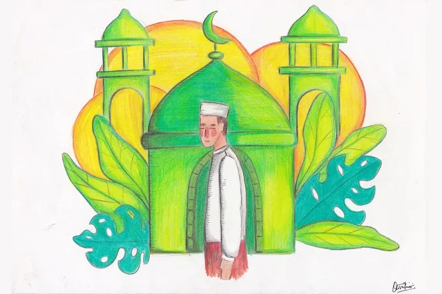 pulkam lebaran ilustrasi cerpen oliva nagung