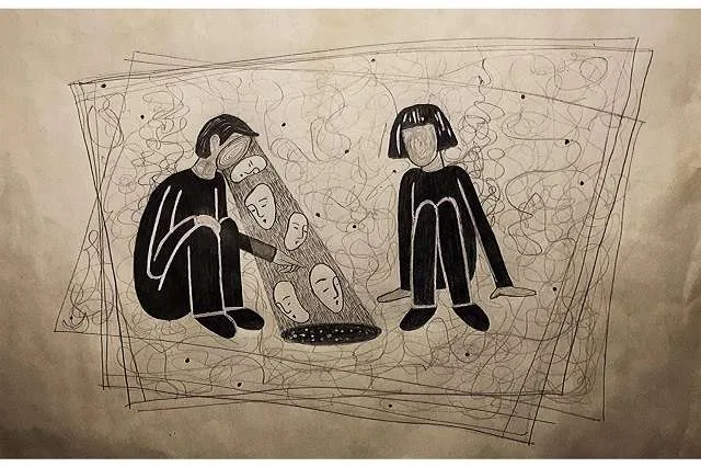 lubang gelap sabrina ilustrasi oliva nagung