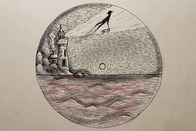 darah di pantai omaha ilustrasi oleh oliva nagung