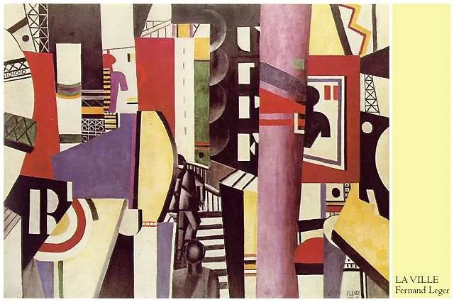 ilustrasi pelajaran menyetir lukisan fernand leger 1919
